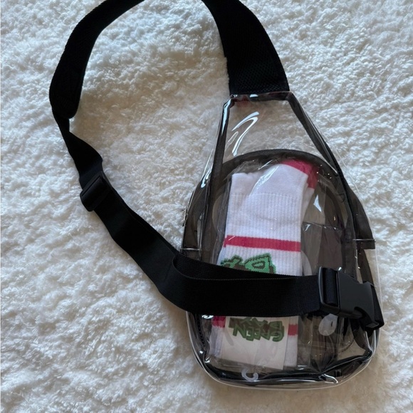 New Green Day 2025 Official VIP Merch Set – Clear Crossbody Bag, Bandana & Socks - Picture 4 of 9